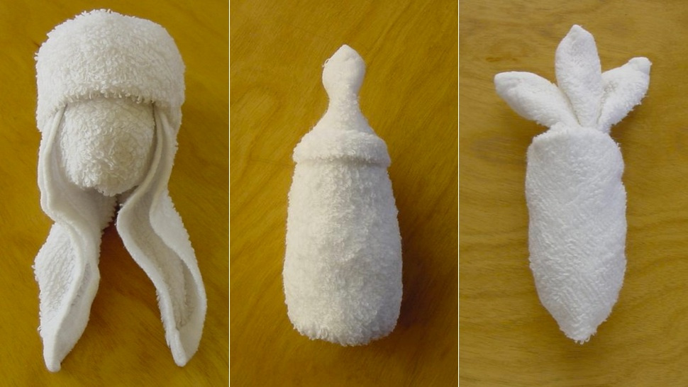 洗澡间的艺术日本达人巧用毛巾编织各种动物