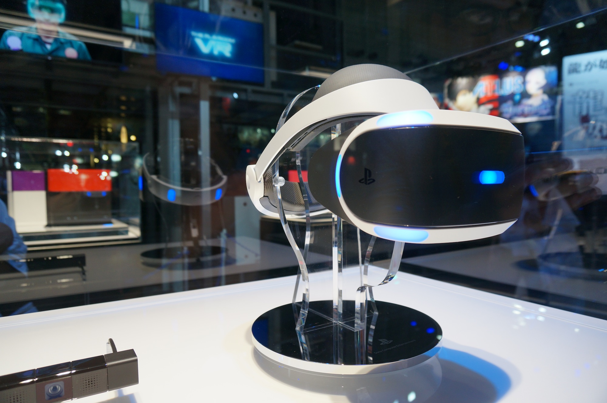 tgs 2015:索尼虚拟现实眼镜vr高清实物图展示