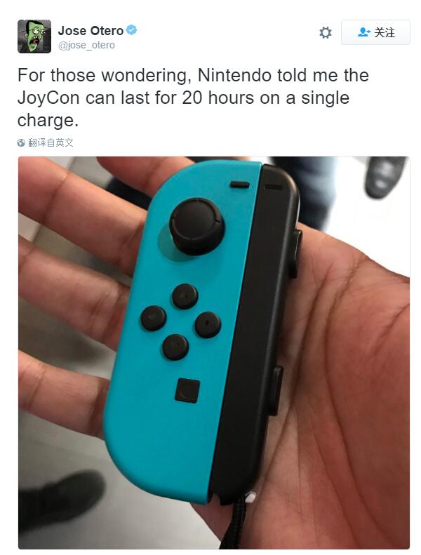 日前ign编辑以及任天堂播客主jose otero曝光了switch主机joy-con手柄