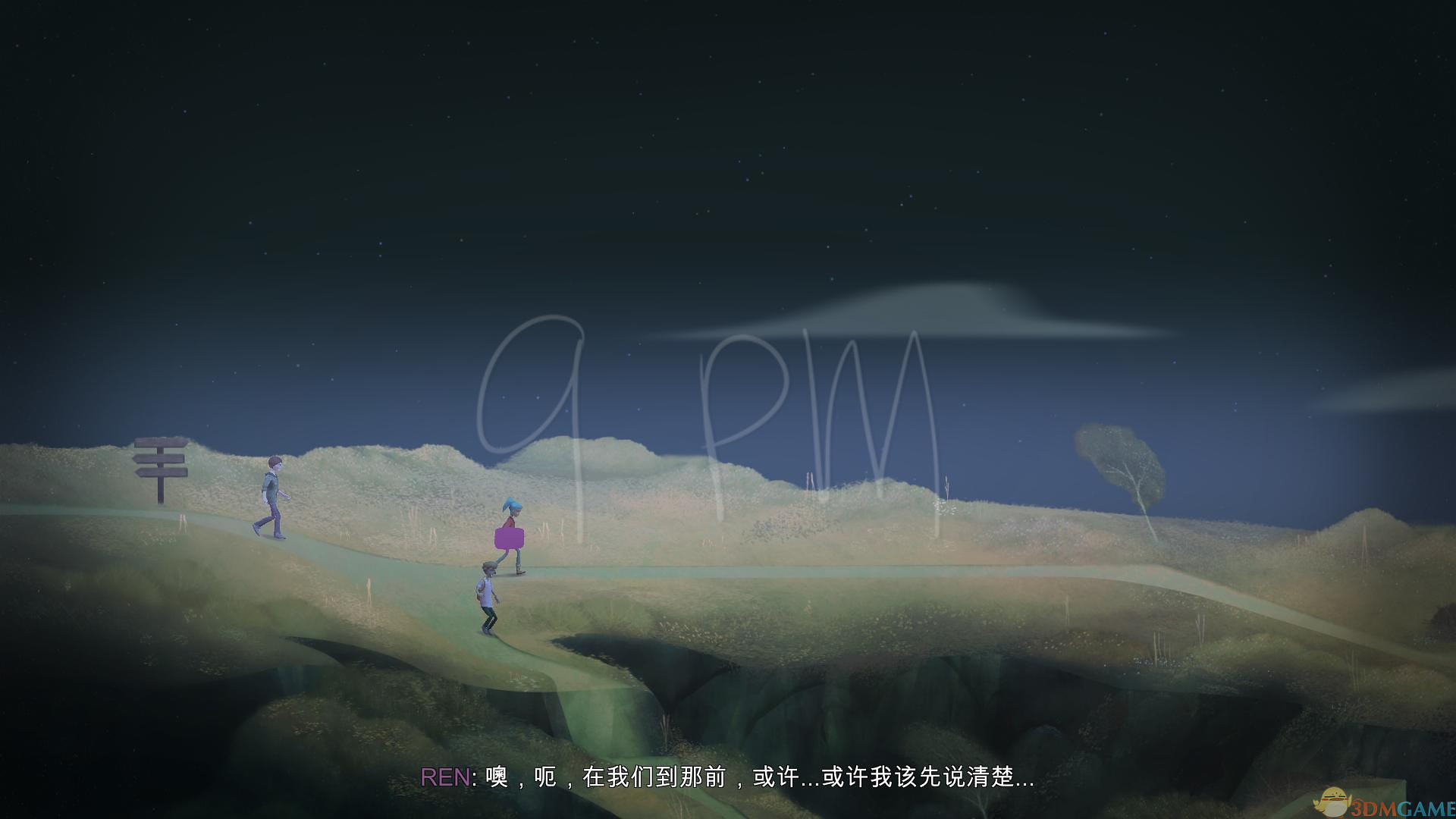 3dm汉化组制作《狼奔豕突(oxenfree)》完整汉化发布贴